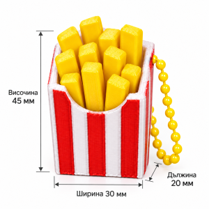 Кликър „Happy Fries – Red & White“ 🍟❤️🤍