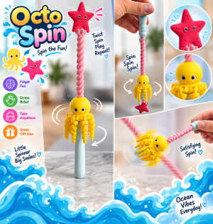 Octo Spin – Octopus Spinner 🐙💛