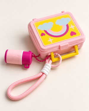 Кликър „Lunch Box – Rainbow Pink“ 🌈💗