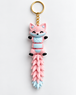 Ключодържател „Flexi Fox Pink“ 🦊🩷