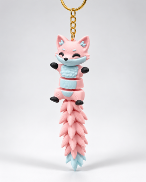 Ключодържател „Flexi Fox Pink“ 🦊🩷