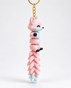 Ключодържател „Flexi Fox Pink“ 🦊🩷